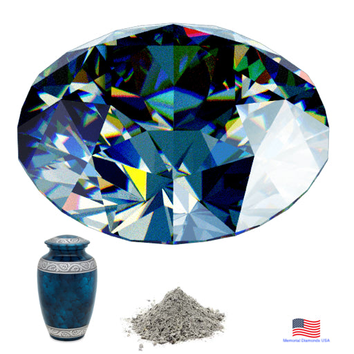 Blue Memorial Diamonds Made From Ashes