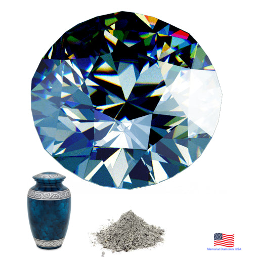 Blue Memorial Diamonds Made From Ashes