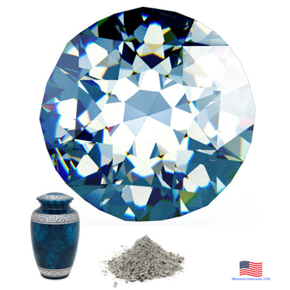 Blue Memorial Diamonds Made From Ashes