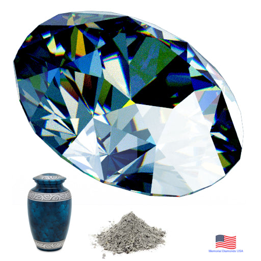 Blue Memorial Diamonds Made From Ashes