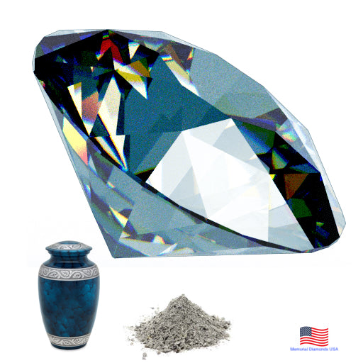 Blue Memorial Diamonds Made From Ashes