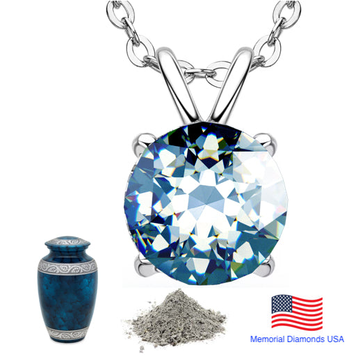 Blue Memorial Diamonds Made From Ashes