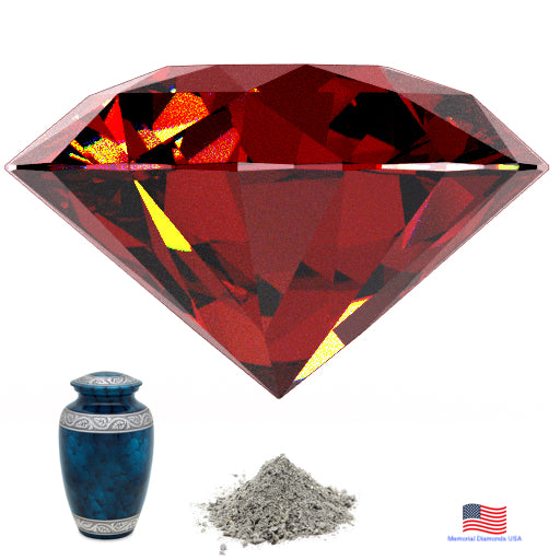 Red Memorial Diamonds Made From Ashes